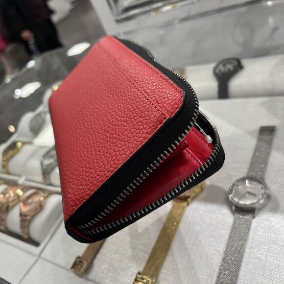Michael Kors Cooper Pebbled Leather Smartphone Wallet 36S4LCOZ3L BRIGHT RED - Picture 9 of 11